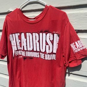 ++ [tees] • red headrush mixed martial arts tee ++